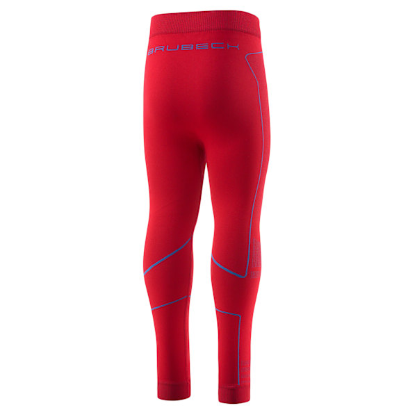 Byxor för barn Brubeck THERMO Kids Långa termoaktiva leggings Röd-blå 92/98