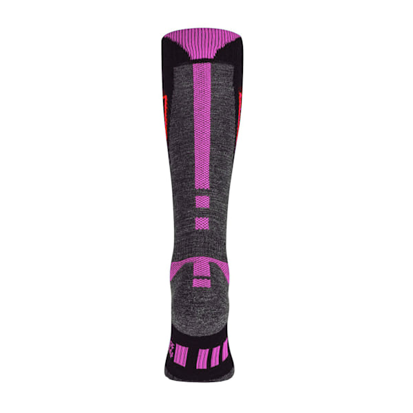 Skidstrumpor för damer Brubeck Snow Force Light Merinoull Grå-rosa S