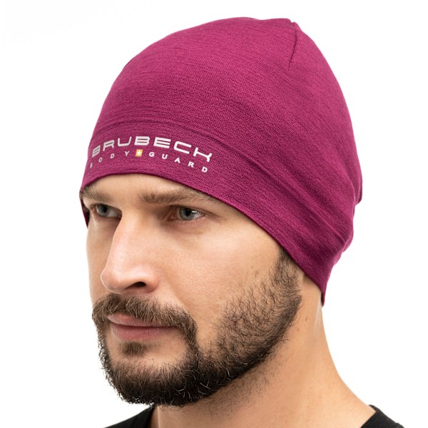 Termoaktiv Mössa Brubeck Extreme Wool Merinoull UNISEX Plommon M