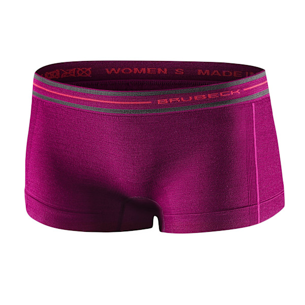 Dam boxershorts Brubeck ACTIVE WOOL Termoaktiva trosor Merinoull Plommon M