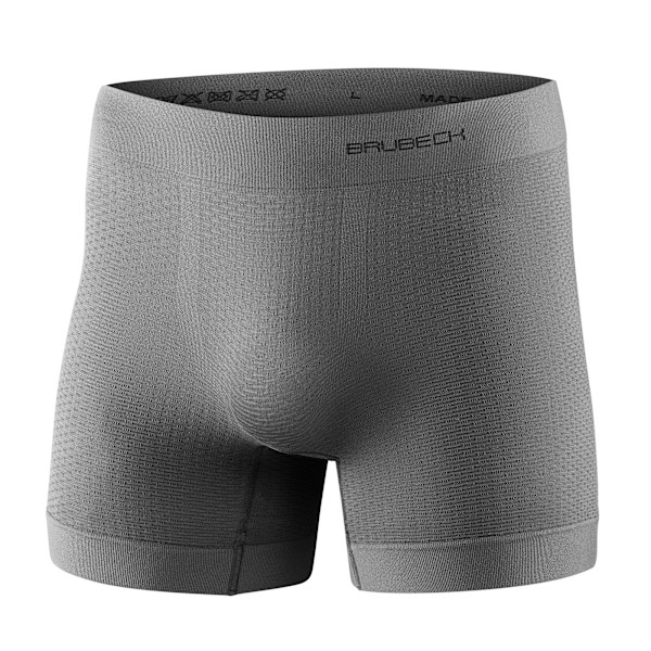 Boxershorts för män Brubeck BASE LAYER Termoaktiva underkläder Grå S
