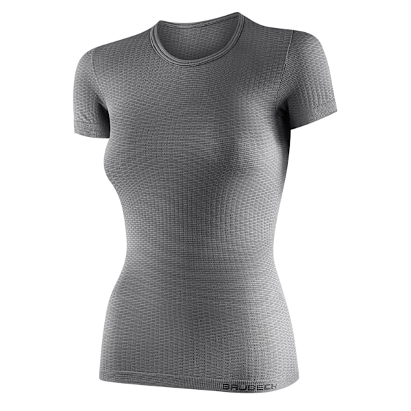 Kortärmad termoaktiv T-shirt Brubeck Base Layer UNISEX Grå XL