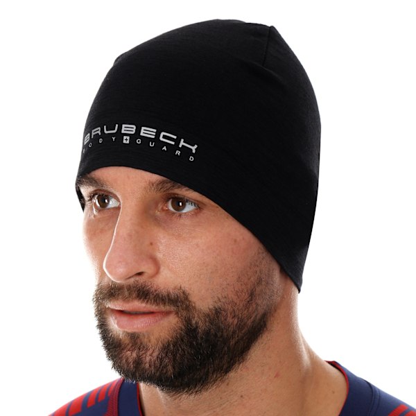 Termoaktiv Mössa Brubeck Extreme Wool Merinoull UNISEX Svart M