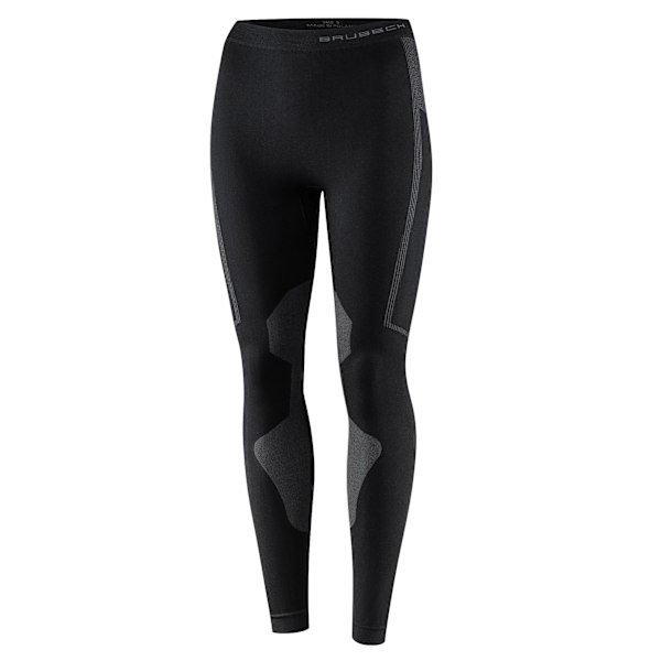 Dambyxor Brubeck DRY Leggings Termoaktiva underkläder Svart-grafit M
