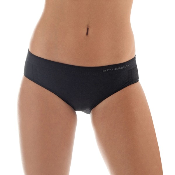 Dam trosor BRUBECK COMFORT WOOL Termoaktiva Hipster Trosor  MERINOULL Svart M