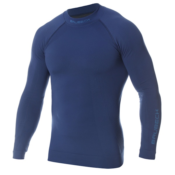 Långärmad T-shirt för män Brubeck EXTREME THERMO Termoaktiv sweatshirt Mörk blå L