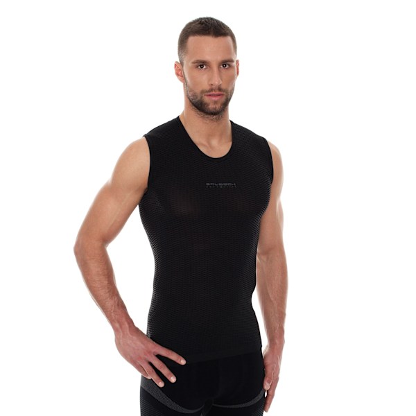 Linnen Brubeck BASE LAYER Termoaktiv Ärmlös T-shirt UNISEX Grafit L