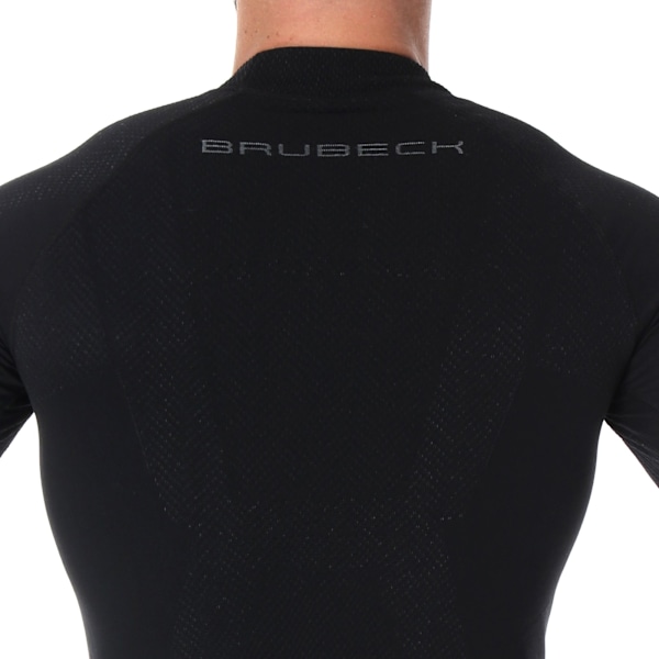Långärmad T-shirt för män Brubeck EXTREME THERMO Termoaktiv sweatshirt Svart M