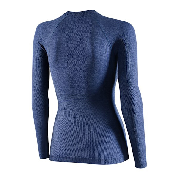Långärmad T-shirt för damer Brubeck ACTIVE WOOL Termoaktivunderkläder Merinoull Denim M