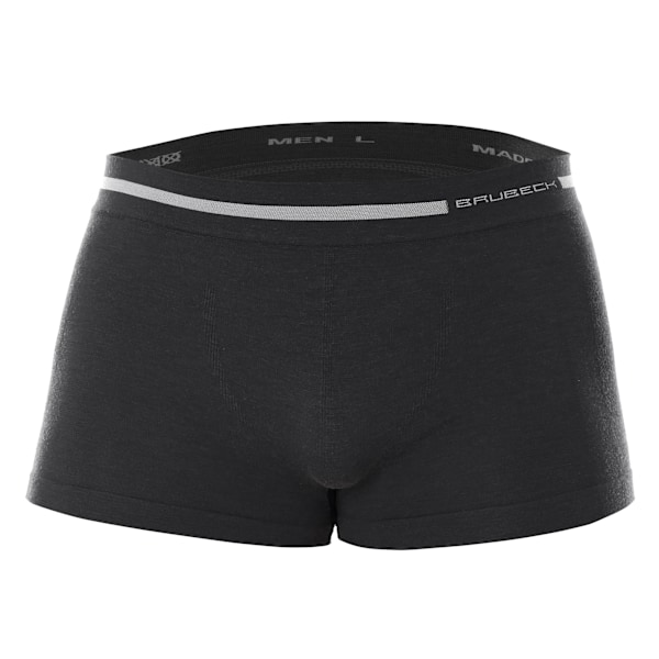 Boxershorts för män BRUBECK COMFORT WOOL Termoaktiva kalsonger MERINOULL Grafit XL