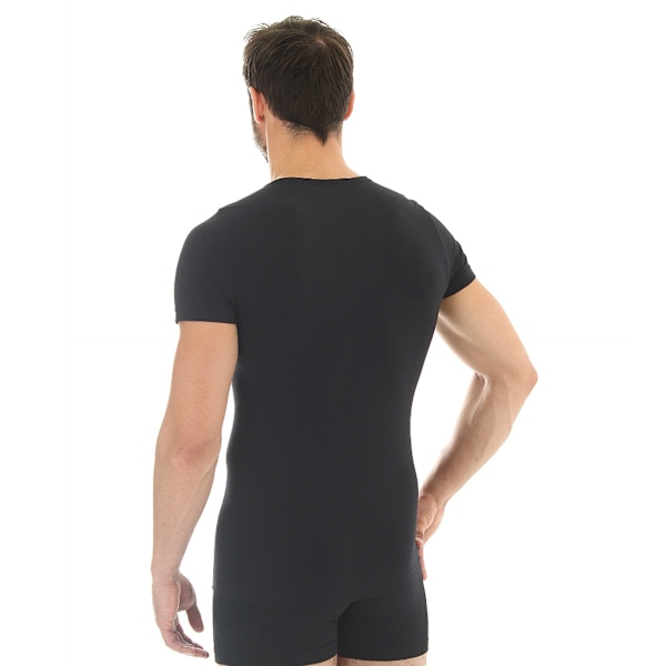 Kortärmad T-shirt för män BRUBECK COMFORT WOOL Termounderkläder MERINOULL Grafit XL