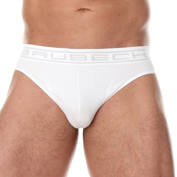 Trosor för män BRUBECK COMFORT COTTON Termoaktiva underkläder Olika Storlekar och Färger Vit M
