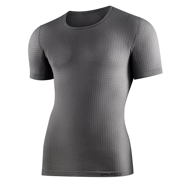 Kortärmad termoaktiv T-shirt Brubeck Base Layer UNISEX Grå S