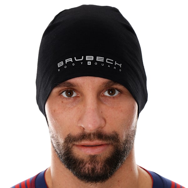 Termoaktiv Mössa Brubeck Extreme Wool Merinoull UNISEX Svart XL
