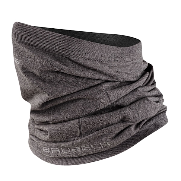 Termoaktiv tubhalsduk i ull BRUBECK MERINOULL Huvudkläde UNISEX Stål XL