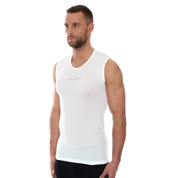 Linnen Brubeck BASE LAYER Termoaktiv Ärmlös T-shirt UNISEX Vit S