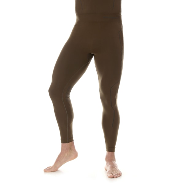 Byxor för herrar Brubeck RANGER THERMO Långa termoaktiva leggings för skogen khaki M