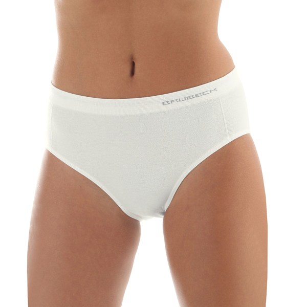 Hipster trosor för kvinnor Classic BRUBECK COMFORT WOOL Termoaktiva MERINOULL Kräm M
