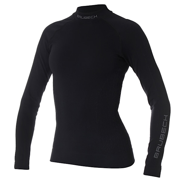 Blus för kvinnor Brubeck EXTREME THERMO Långärmad Termoaktiv T-shirt Svart S