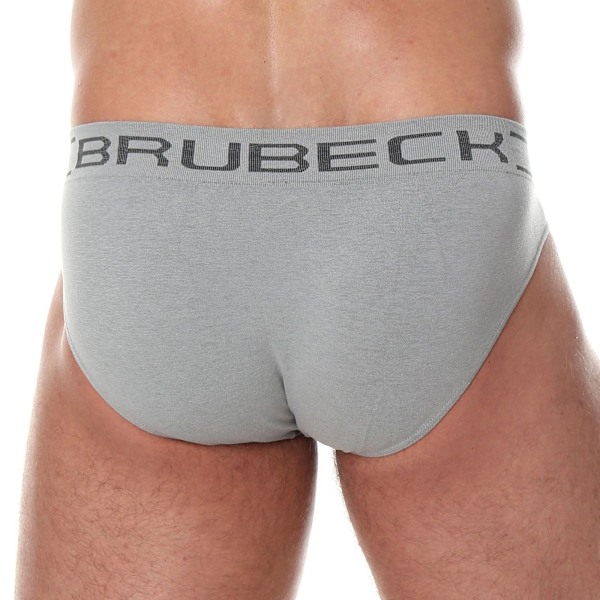 Trosor för män BRUBECK COMFORT COTTON Termoaktiva underkläder Olika Storlekar och Färger Grå L