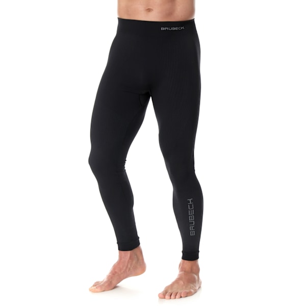 Byxor för herrar Brubeck EXTREME THERMO Termoaktiva leggings med långt ben Svart