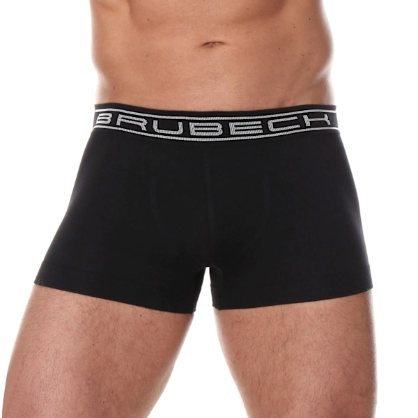 Boxershorts för män BRUBECK COMFORT COTTON Termoaktiva underkläder Svart L