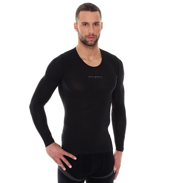 Långärmad termisk T-shirt Brubeck Base Layer UNISEX Grafit M