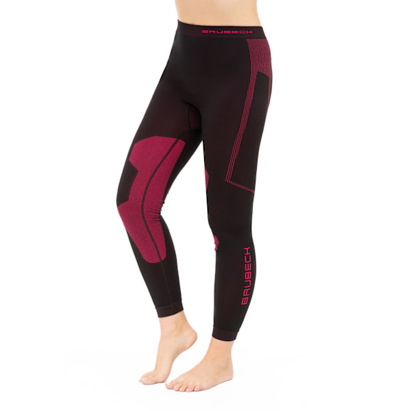 Dambyxor Brubeck DRY Leggings Termoaktiva underkläder Svart-fuchsia XL
