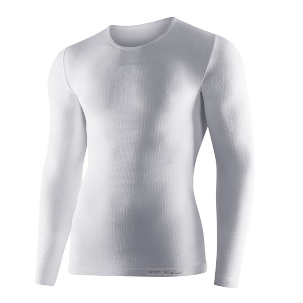 Långärmad termisk T-shirt Brubeck Base Layer UNISEX Vit XL