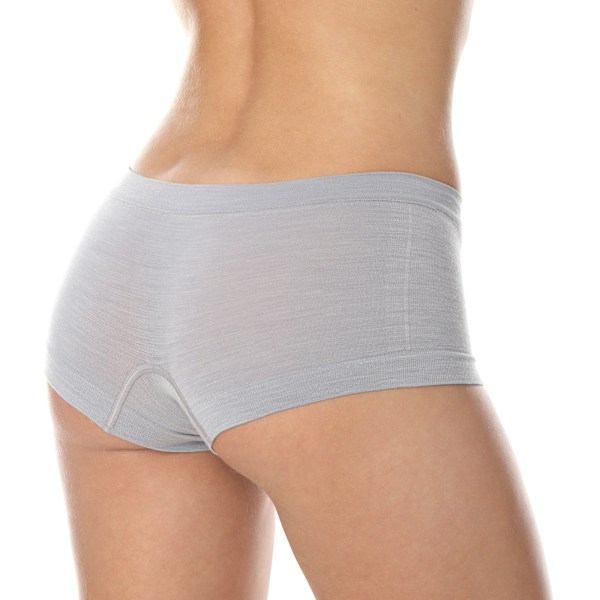 Boxershorts för kvinnor BRUBECK COMFORT WOOL Thermoaktiva trosor MERINOULL Ask M