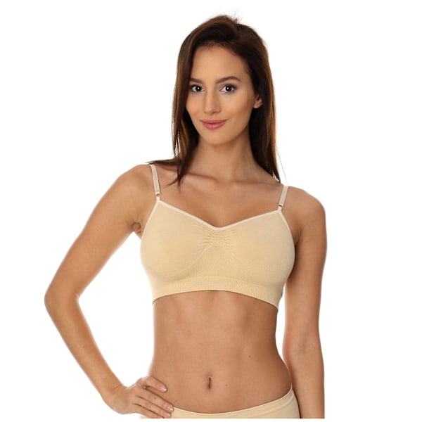 Sömlös behå BRUBECK COMFORT COTTON Termoaktiv BH Vit, Beige, Svart Beige 80C