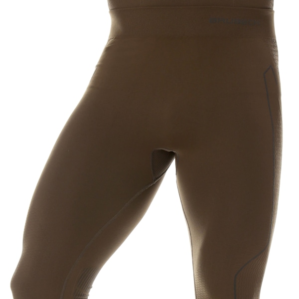 Byxor för herrar Brubeck RANGER THERMO Långa termoaktiva leggings för skogen khaki M