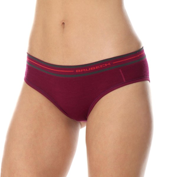 Dam trosor Hipster Brubeck ACTIVE WOOL Merinoull Plommon M