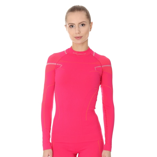 Dam långärmad Tröja Brubeck THERMO Termoaktivtröja Fuchsia XS