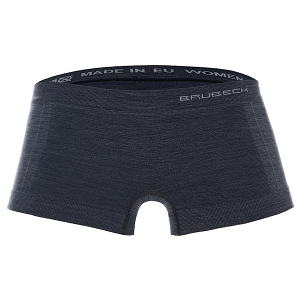 Boxershorts för kvinnor BRUBECK COMFORT WOOL Thermoaktiva trosor MERINOULL Mörk denim S
