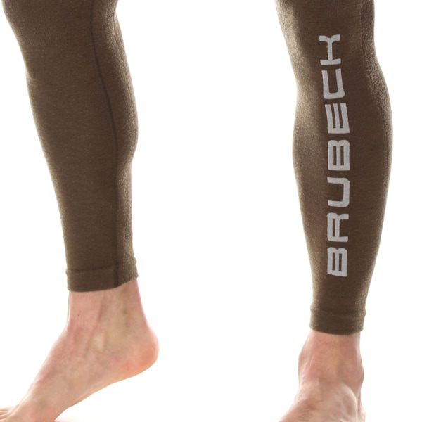 Herrbyxor Brubeck RANGER WOOL Leggings termoaktiv Merinoull för skogen khaki L