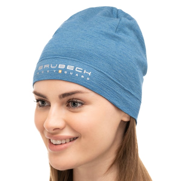 Termoaktiv Mössa Brubeck Extreme Wool Merinoull UNISEX Denim M