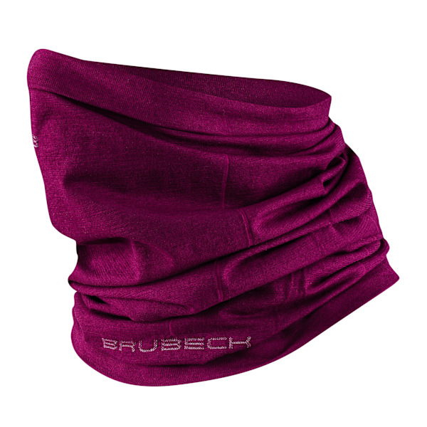 Termoaktiv tubhalsduk i ull BRUBECK MERINOULL Huvudkläde UNISEX Plommon M