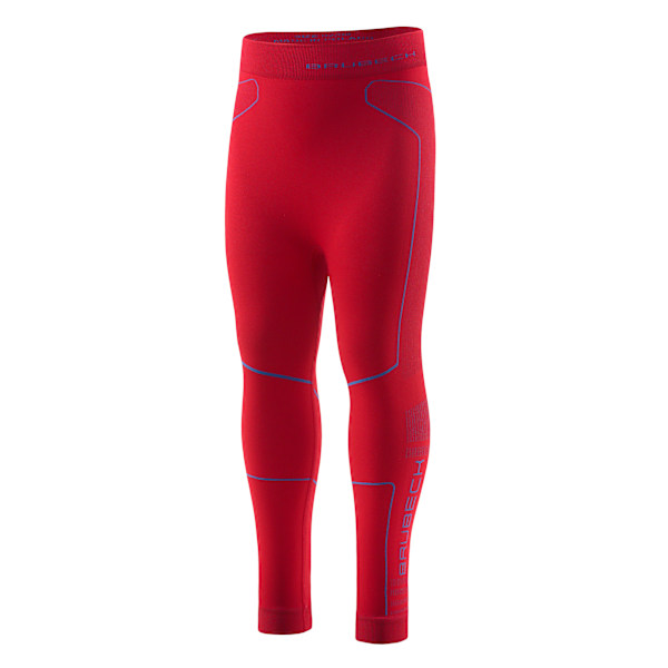 Byxor för barn Brubeck THERMO Kids Långa termoaktiva leggings Röd-blå 116/122