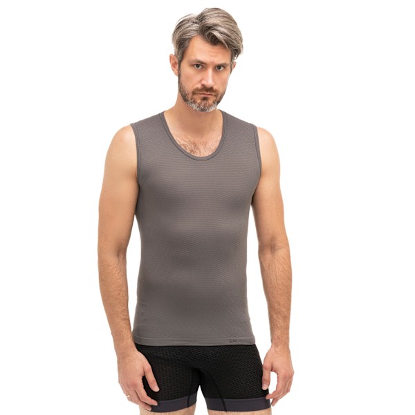 Linnen Brubeck BASE LAYER Termoaktiv Ärmlös T-shirt UNISEX Grå M