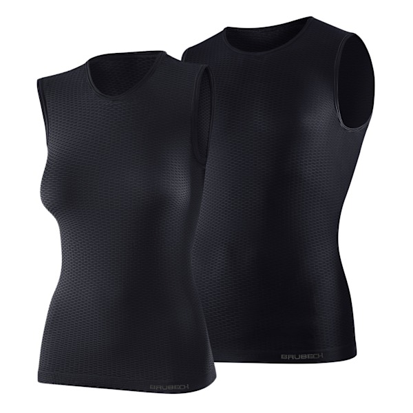Linnen Brubeck BASE LAYER Termoaktiv Ärmlös T-shirt UNISEX Grafit M