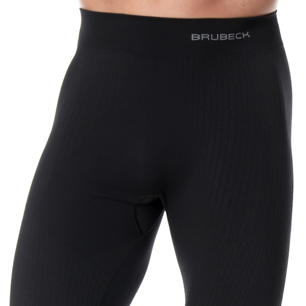 Byxor för herrar Brubeck EXTREME THERMO Termoaktiva leggings med långt ben Svart M