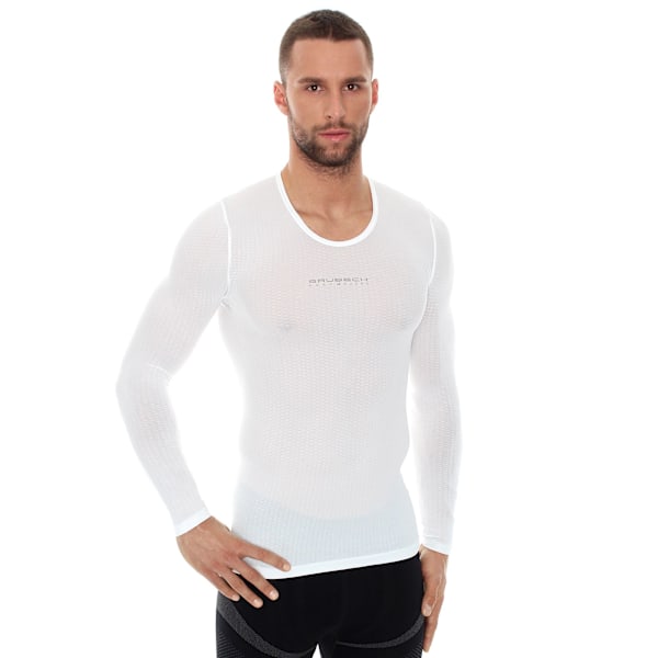 Långärmad termisk T-shirt Brubeck Base Layer UNISEX Vit XL