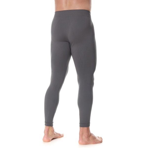 Byxor för herrar Brubeck EXTREME THERMO Termoaktiva leggings med långt ben Mörk grå M