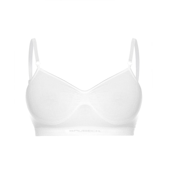 Sömlös behå BRUBECK COMFORT COTTON Termoaktiv BH Vit, Beige, Svart Vit 80C