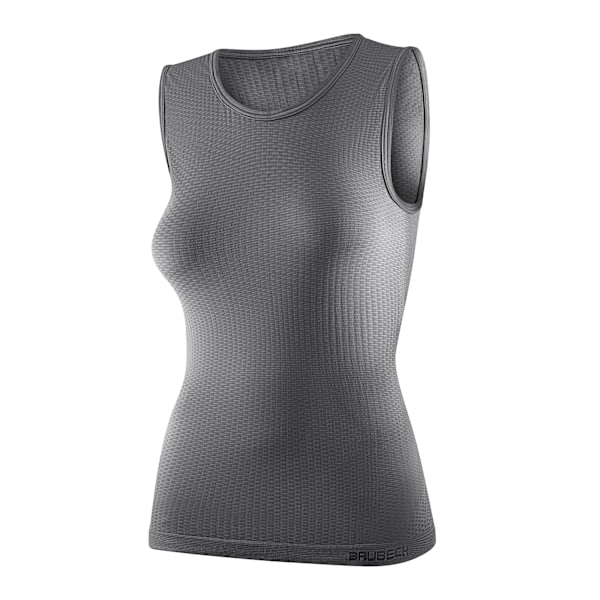Linnen Brubeck BASE LAYER Termoaktiv Ärmlös T-shirt UNISEX Grå M
