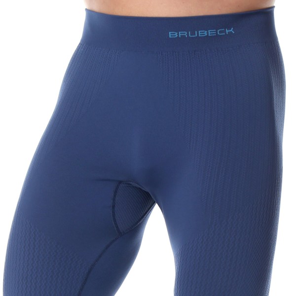Byxor för herrar Brubeck EXTREME THERMO Termoaktiva leggings med långt ben Mörk blå L