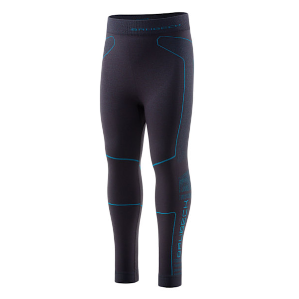 Byxor för barn Brubeck THERMO Kids Långa termoaktiva leggings grafit-blå 104/110