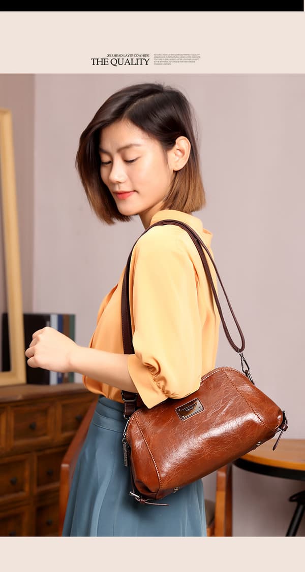 Handväskor & Plånböcker Veganskt Läder Tote Väskor Dam Crossbody Axelväskor med Fack Reseplånböcker