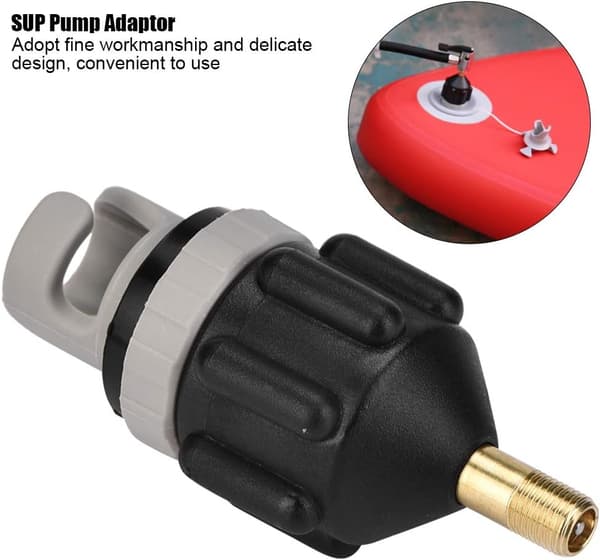 Pumpadapter, paddelbräda luftmunstycke gummi roddbåt luftventil bilpump uppblåsbar adapter för surfing paddelbräda kajakdelar tillbehör